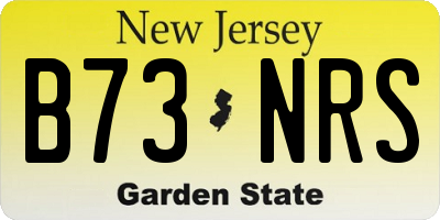 NJ license plate B73NRS
