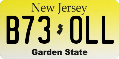 NJ license plate B73OLL