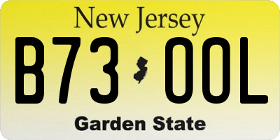 NJ license plate B73OOL