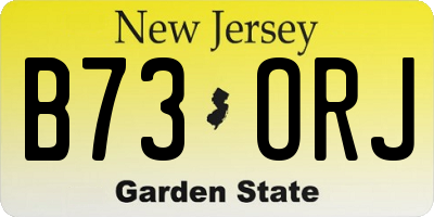 NJ license plate B73ORJ