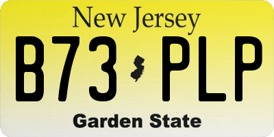 NJ license plate B73PLP