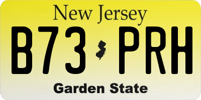 NJ license plate B73PRH