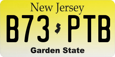 NJ license plate B73PTB