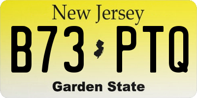 NJ license plate B73PTQ