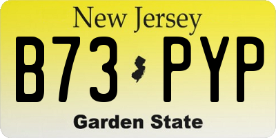 NJ license plate B73PYP