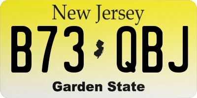 NJ license plate B73QBJ