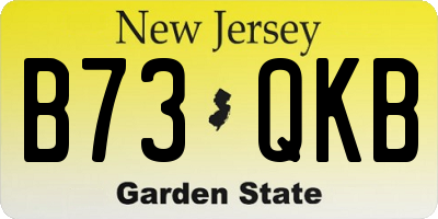 NJ license plate B73QKB