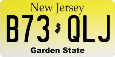 NJ license plate B73QLJ