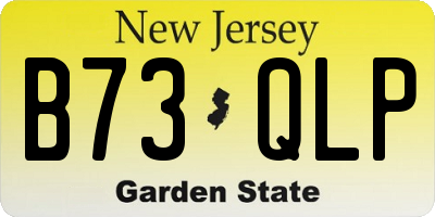 NJ license plate B73QLP
