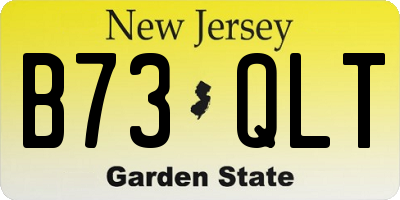 NJ license plate B73QLT