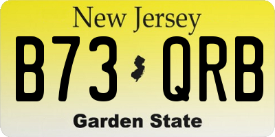 NJ license plate B73QRB
