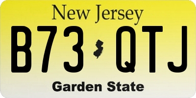 NJ license plate B73QTJ