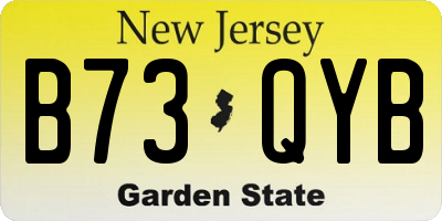 NJ license plate B73QYB