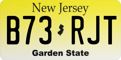 NJ license plate B73RJT