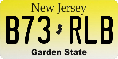 NJ license plate B73RLB