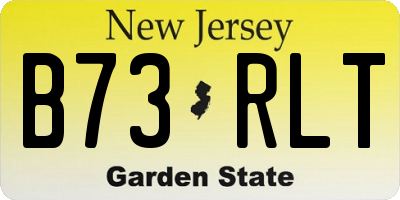 NJ license plate B73RLT