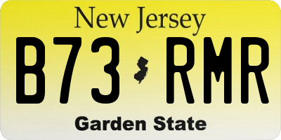 NJ license plate B73RMR