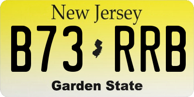 NJ license plate B73RRB