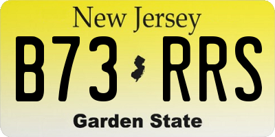 NJ license plate B73RRS