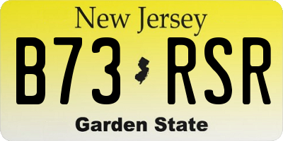 NJ license plate B73RSR