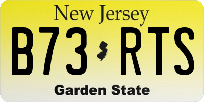 NJ license plate B73RTS