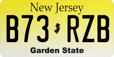 NJ license plate B73RZB