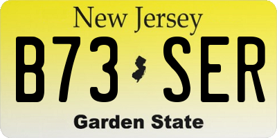 NJ license plate B73SER