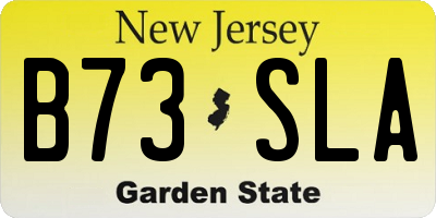 NJ license plate B73SLA