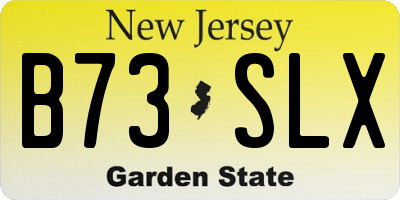 NJ license plate B73SLX