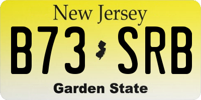 NJ license plate B73SRB