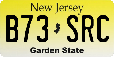 NJ license plate B73SRC