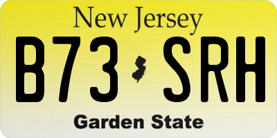 NJ license plate B73SRH