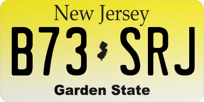 NJ license plate B73SRJ