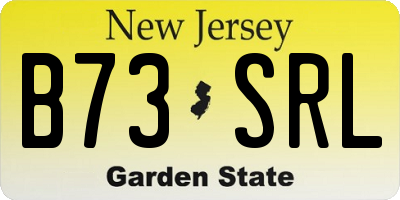 NJ license plate B73SRL