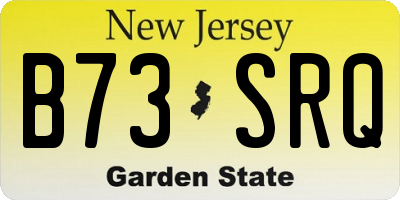 NJ license plate B73SRQ