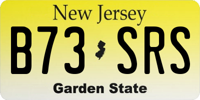 NJ license plate B73SRS