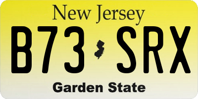NJ license plate B73SRX