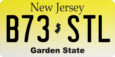 NJ license plate B73STL