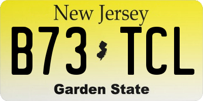 NJ license plate B73TCL