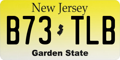 NJ license plate B73TLB