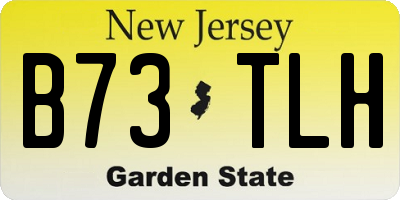 NJ license plate B73TLH