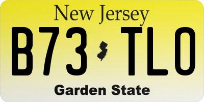 NJ license plate B73TLO