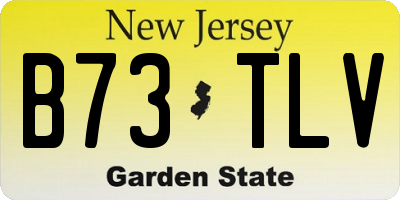NJ license plate B73TLV