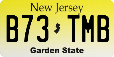NJ license plate B73TMB