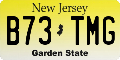 NJ license plate B73TMG