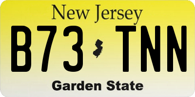 NJ license plate B73TNN