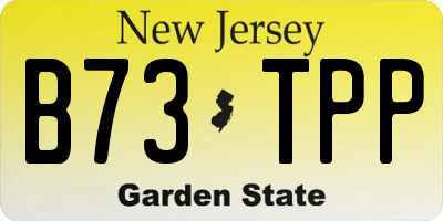 NJ license plate B73TPP