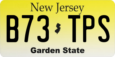 NJ license plate B73TPS