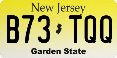 NJ license plate B73TQQ