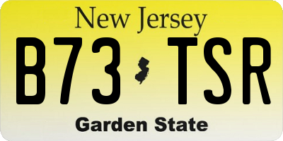 NJ license plate B73TSR
